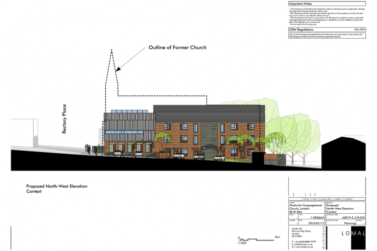 Woolwich Congregational Church, London – Planning