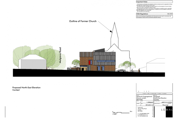 Woolwich Congregational Church, London – Planning