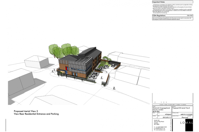 Woolwich Congregational Church, London – Planning