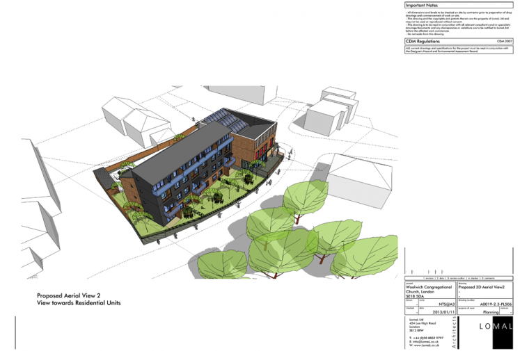 Woolwich Congregational Church, London – Planning