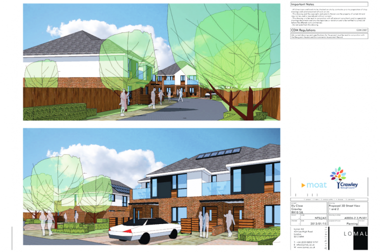 Ely Close, Crawley – Planning