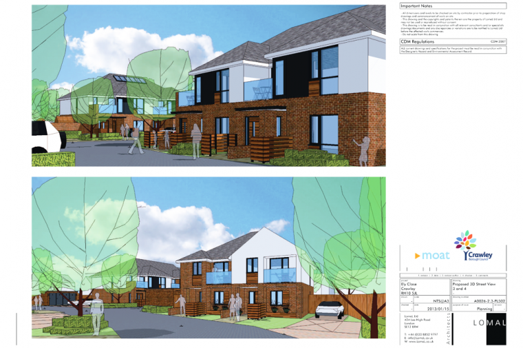 Ely Close, Crawley – Planning