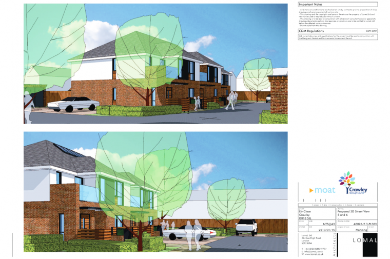 Ely Close, Crawley – Planning