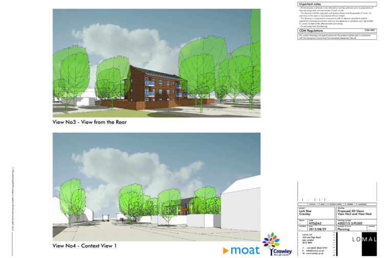 Lark Rise Phase 1, Crawley – Planning