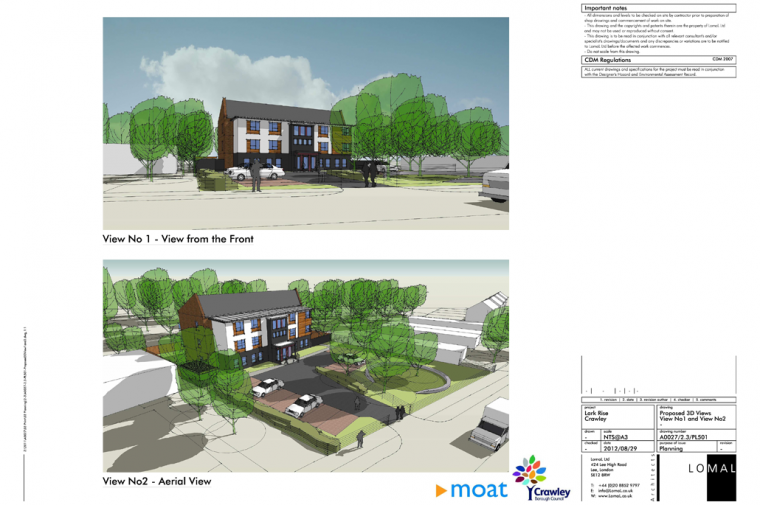 Lark Rise Phase 1, Crawley – Planning