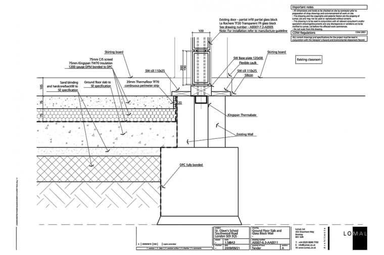 St Olave’s Prep School, London – Construction