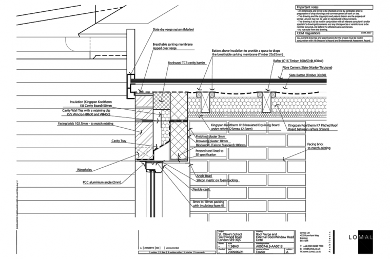 St Olave’s Prep School, London – Construction