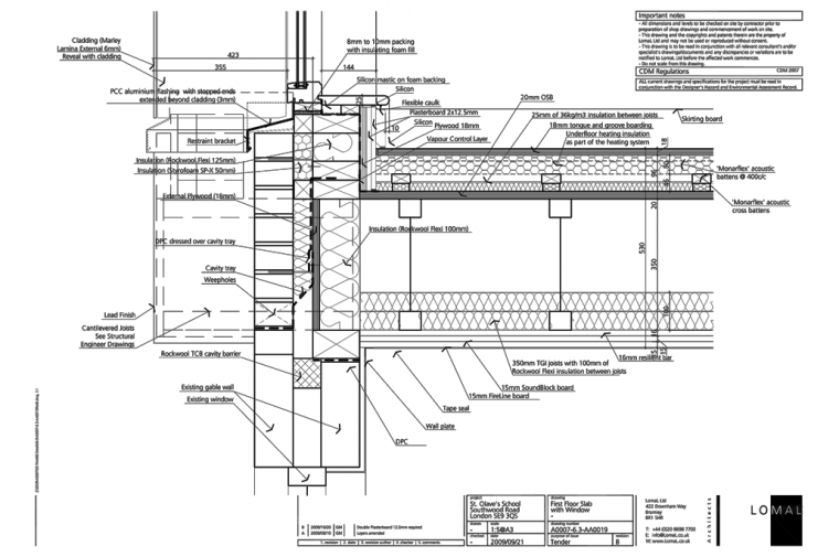 St Olave’s Prep School, London – Construction